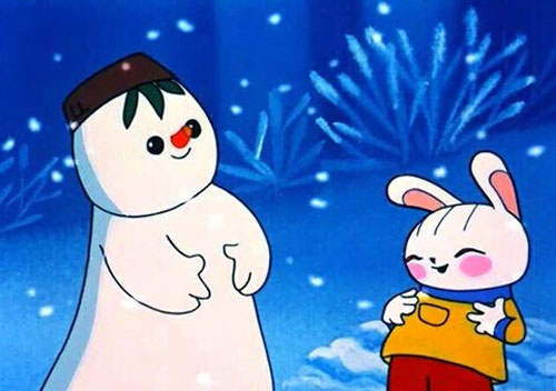 在动画片里,雪孩子为了救小兔淘淘,牺牲了自己,这个情节当年感动了无