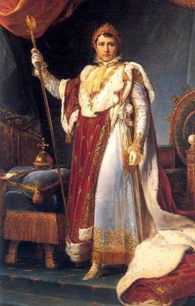 《身着加冕礼服的拿破仑一世画像》